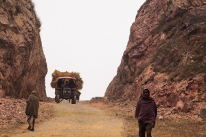 The actual road which was built by the government four years after Manjhi's death in 2007